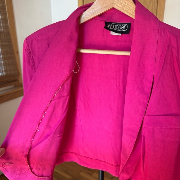 Vintage Pink Wrapper Two 2 Piece Tailored Set - Picture 10 of 11